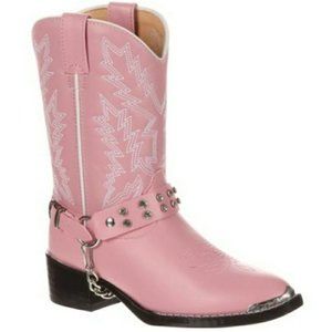 Durango Little Kids' Pink Western Boot 4D
